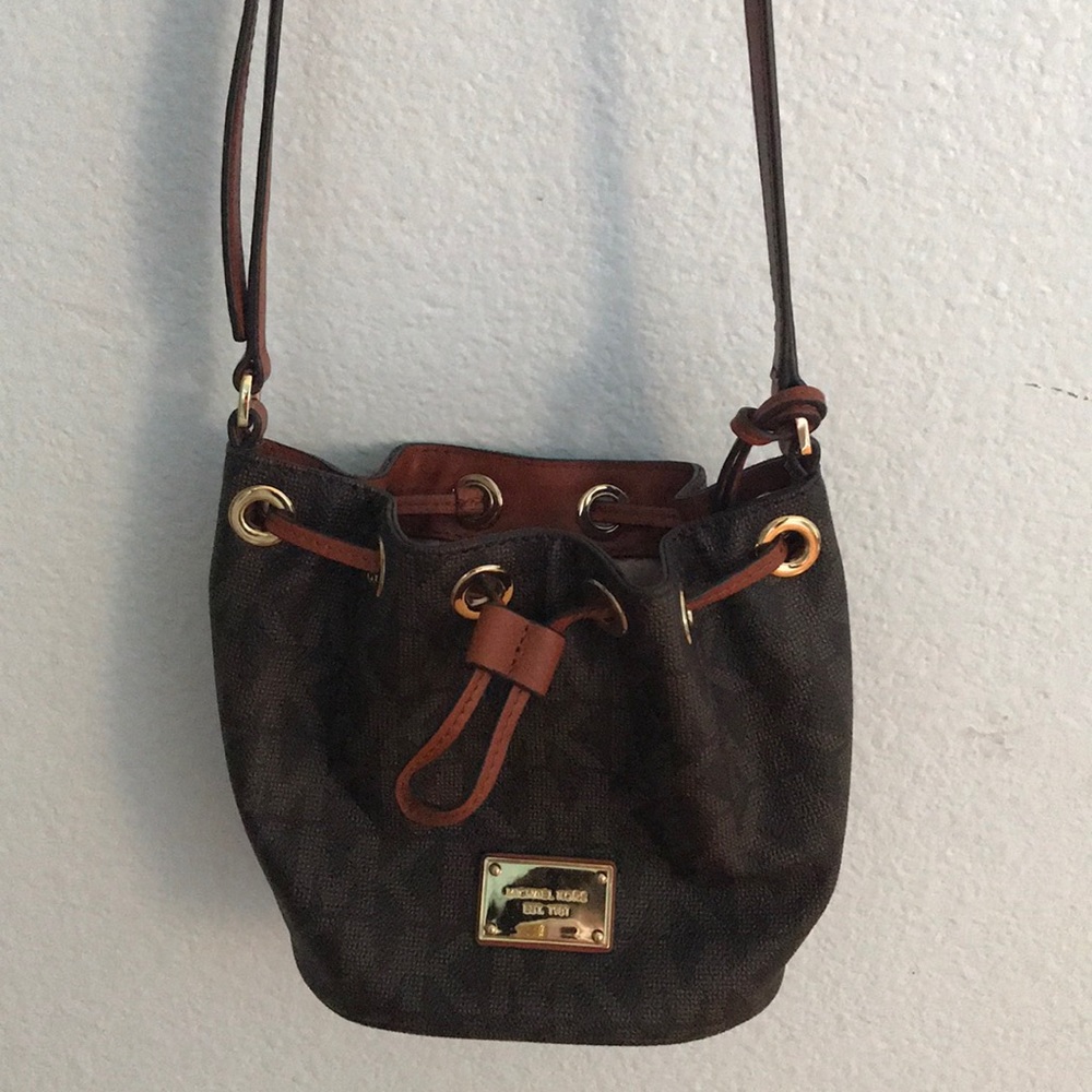 Michael Kors monogram crossbody purse